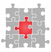 image of puzzle  - vector puzzle - JPG 