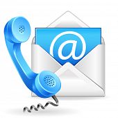 picture of call  - vector contact us icon - JPG 