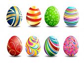 picture of religion  - Colorful easter eggs - JPG 