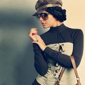 picture of  photo  - A photo of sexual  beautiful girl is in fashion style - JPG 