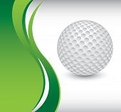 picture of golf  - golf ball on vertical wave background - JPG 