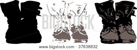 Download image of Combat Boots Stencil