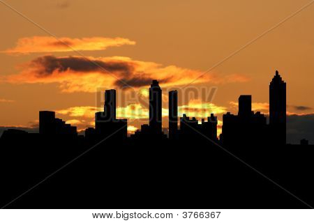 Stock photo : Atlanta Skyline At Sunset