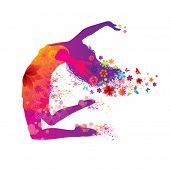 image of holidays  - Beautiful Woman With Flowers - JPG 