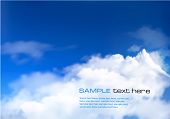 picture of nature  - Blue sky with clouds - JPG 