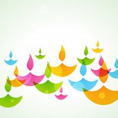 image of religion  - beautiful colorful stylish vector diwali background - JPG 