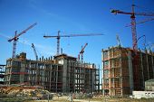 stock photo of construction  - Construction work site - JPG 