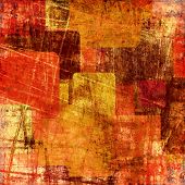 pic of abstract  - squares on the grunge wall - JPG 