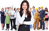 picture of group  - Business woman and group of workers people - JPG 