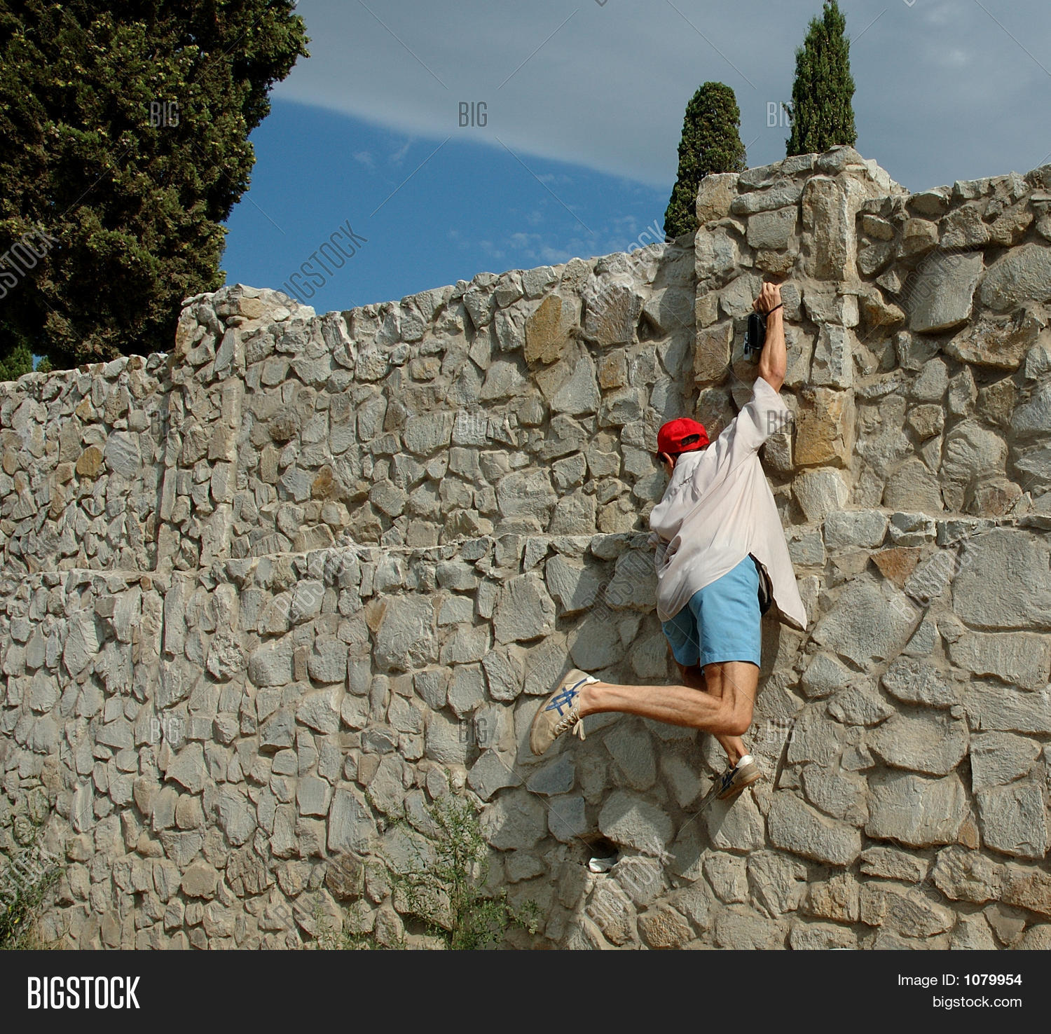 Man Climbing Wall Image & Photo Bigstock