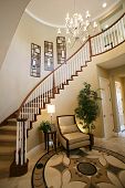 foto of interior  - a staircase and entry way in a beautiful home interior - JPG 