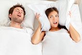 stock photo of man  - Snoring man - JPG 