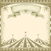 foto of square  - Square brown vintage circus - JPG 