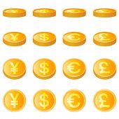 stock photo of monetary  - gold coin - JPG 