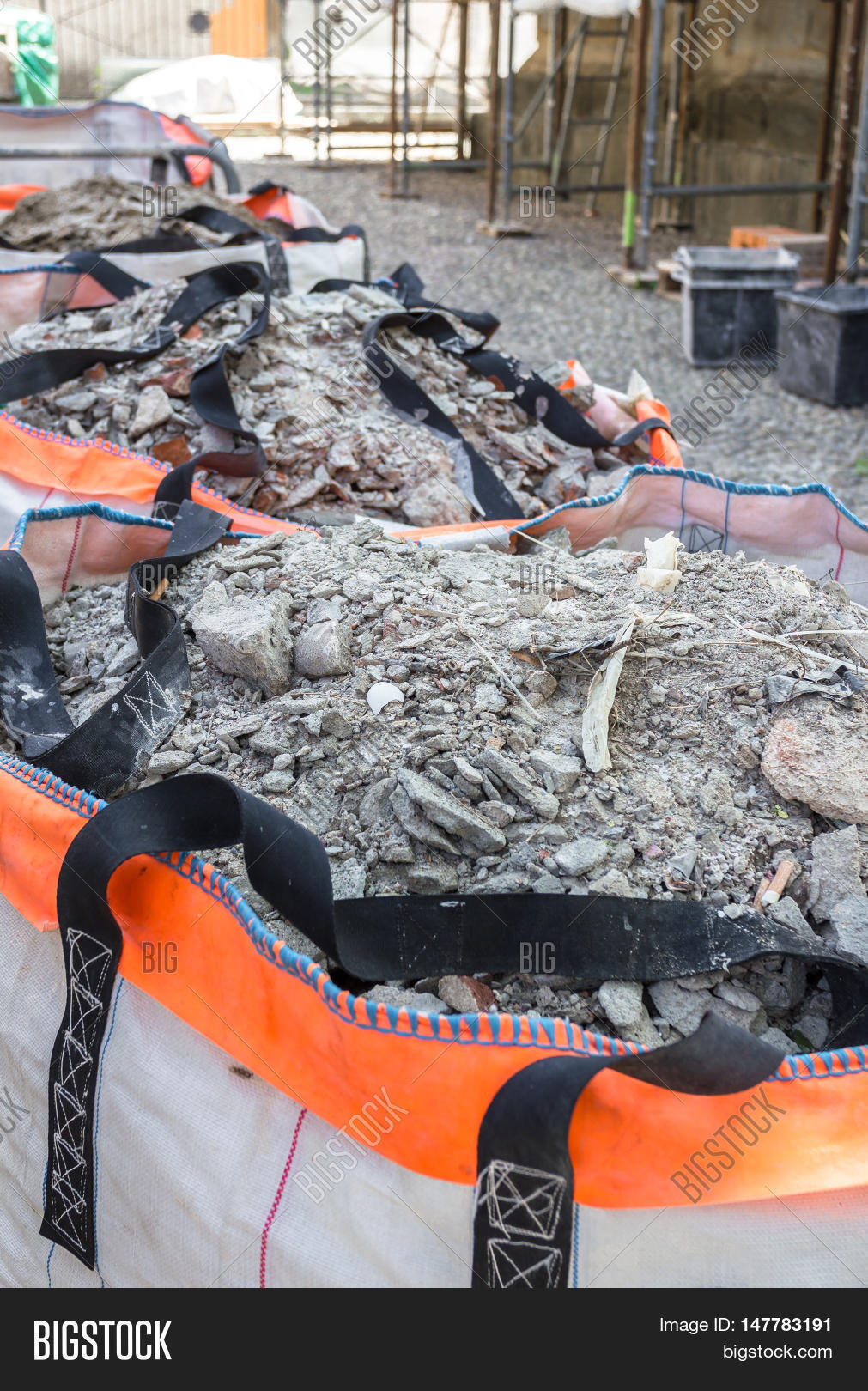 Full Construction Waste Debris Bags Image & Photo Bigstock