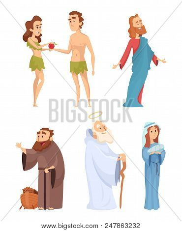 Poster: Historical Characters Of Bible Vector