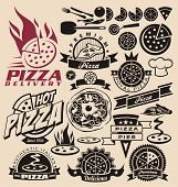 foto of symbols  - Pizza icons - JPG 
