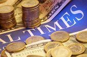 picture of money  - Business newspaper with money - JPG 