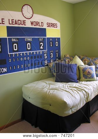 Baseball Themed Bedroom Image & Photo | Bigstock