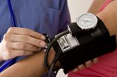 pic of pressure  - Doctor or nurse taking a patient - JPG 