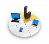 stock photo of technology  - World information technology - JPG 