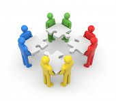stock photo of teamwork  - Teamwork - JPG 