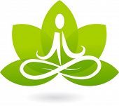 picture of religion  - Yoga lotus icon - JPG 