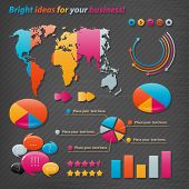 stock photo of investment  - Vector icons for business presentations and reports - JPG 