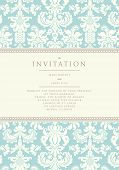 pic of wedding  - Ornate damask background - JPG 