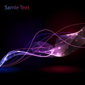 picture of abstract  - Colorful abstract light wave vector background - JPG 