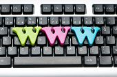 foto of keyboard  - WWW letters on the keyboard - JPG 