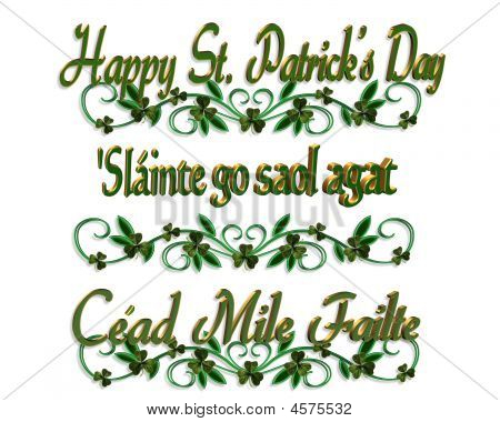 St Patricks Day Borders Gaelic Stock Illustration - 4575532 | BIGSTOCK St Patricks Day Borders Gaelic Stock Illustration - 4575532 | BIGSTOCK