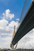 pic of bridge  - Bhumibol Bridge - JPG 