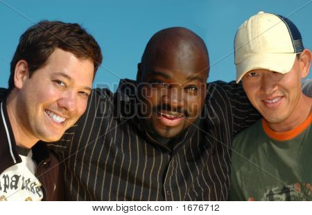 Picture or Photo of A group of three young college students on spring break