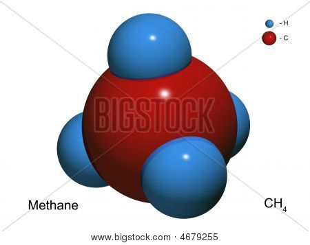 methane 3d model