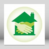 foto of handshake  - Property or real estate handshake design - JPG 