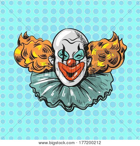 Poster: vintage clown pop