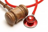 picture of health  - A concept related to a medical lawsuit in the legal system - JPG 