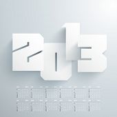 foto of art  - Vector 2013 Calendar Design - JPG 