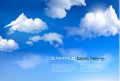picture of blue  - Blue sky with clouds - JPG 