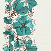 foto of columns  - Flower seamless pattern vector - JPG 