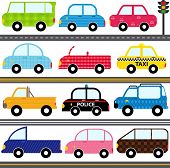 stock photo of transportation  - A set of cute Vector Icons  - JPG 