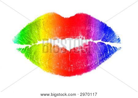 Rainbow Kiss Stock Photo & Stock Images | Bigstock