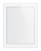 pic of white  - Isolated white tablet editable with white screen - JPG 