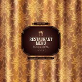 stock photo of restaurant  - Restaurant menu design - JPG 