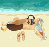 stock photo of beach  - Summer at the Beach  - JPG 