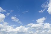 foto of blue  - Beautiful blue sky and white clouds - JPG 