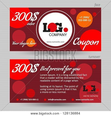 gift certificate coupon template