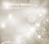 picture of holidays  - Light silver abstract Christmas background with white snowflakes - JPG 