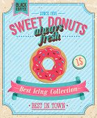 pic of illustration  - Vintage Donuts Poster - JPG 